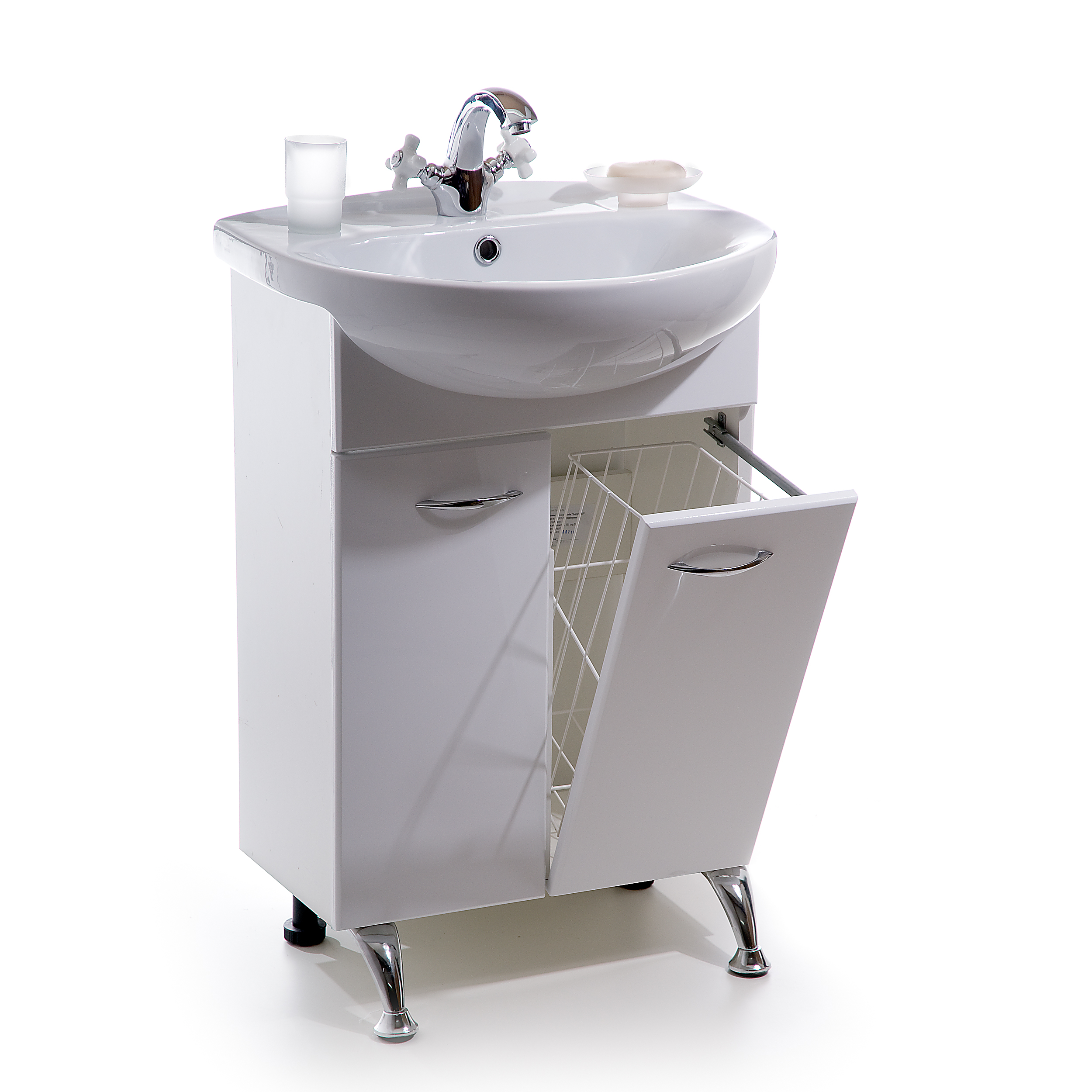 тумба в ванную комнату с раковиной 55